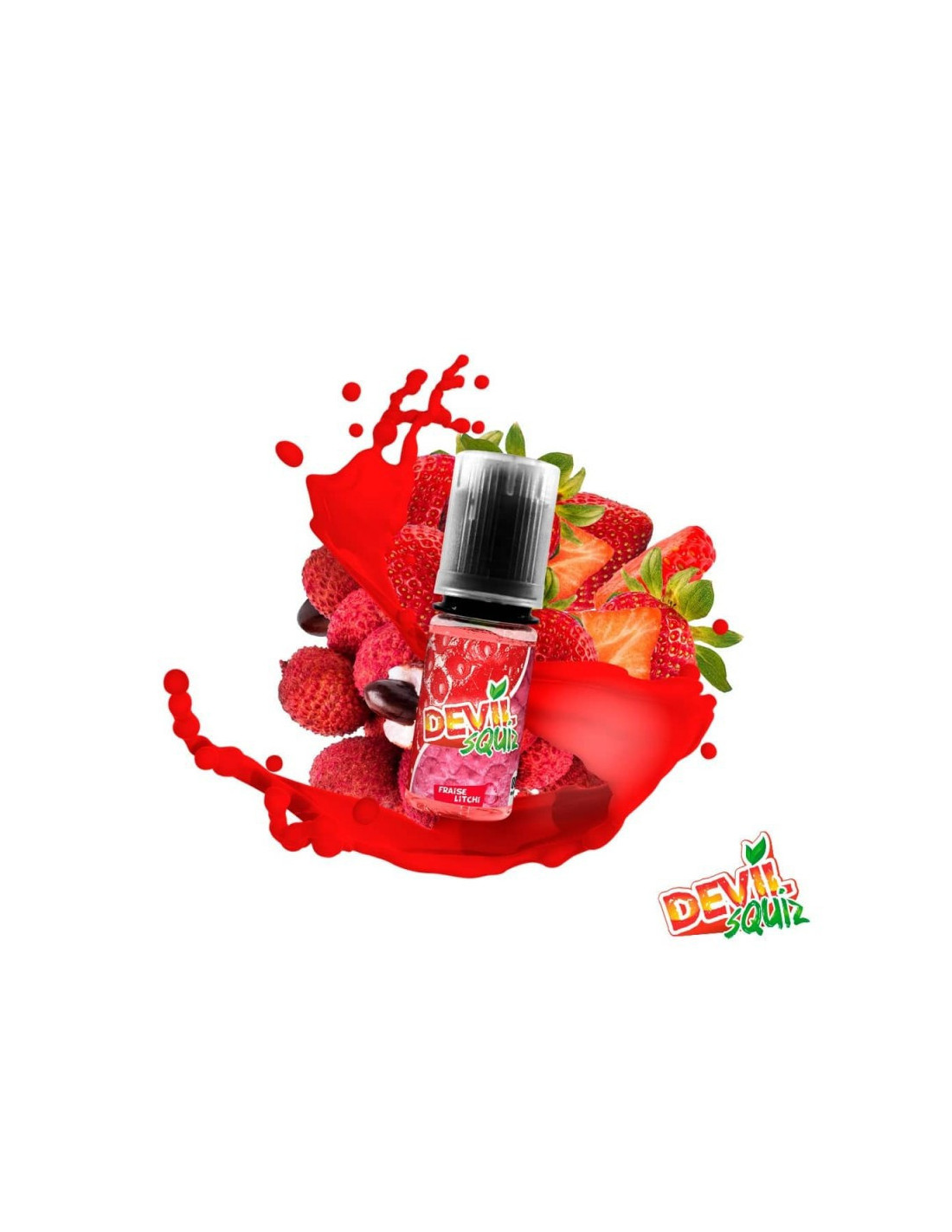 DEVIL SQUIZ : FRAISE LITCHI 10ML - AVAP 4,99 € AlkaVape