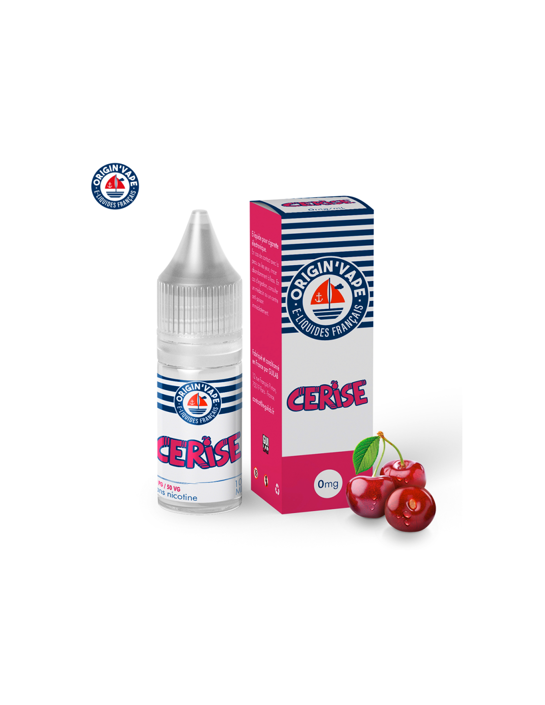 CERISE 10ML (BOITE DE 10) - ORIGIN'VAPE 17,99 € AlkaVape