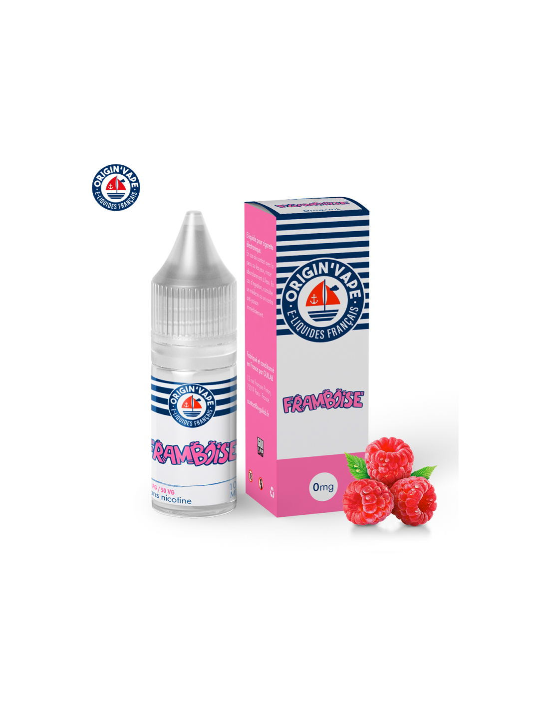 FRAMBOISE 10ML (BOITE DE 10) - ORIGIN'VAPE 17,99 € AlkaVape