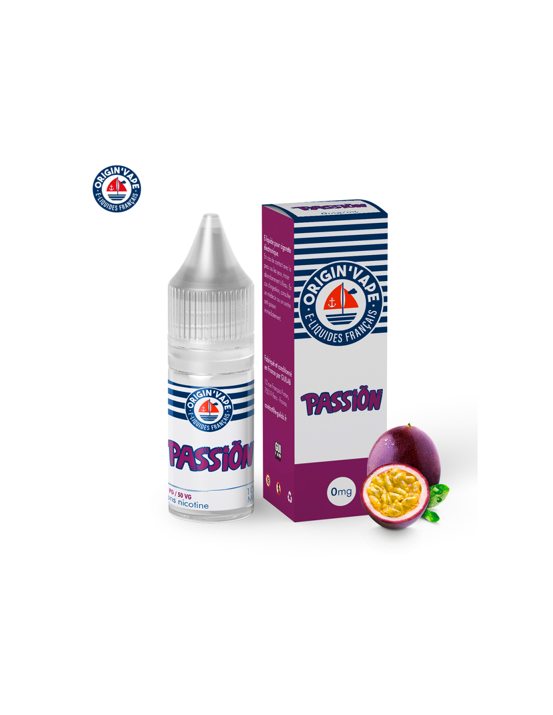 PASSION 10ML (BOITE DE 10) - ORIGIN'VAPE 17,99 € AlkaVape