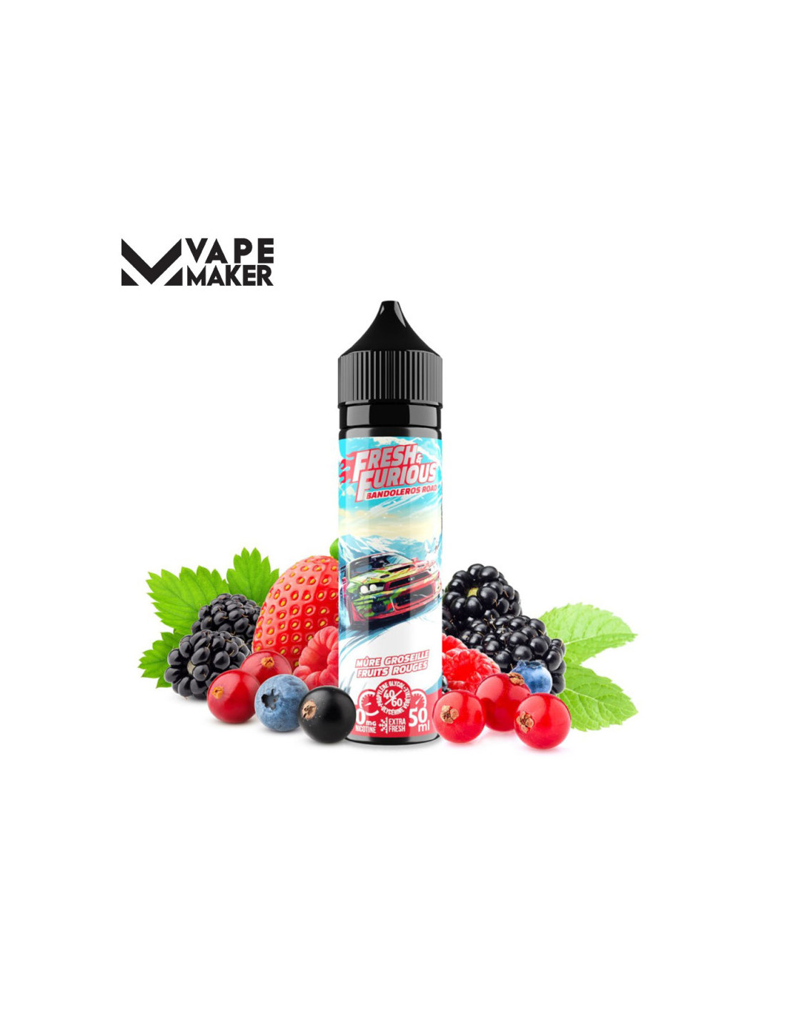 BANDOLEROS ROAD 50ML - FRESH & FURIOUS BY VAPE MAKER 13,99 € AlkaVape