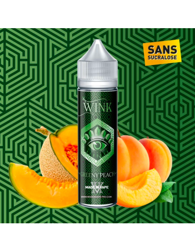 GREENY PEACH 50ML - WINK BY MADE IN VAPE