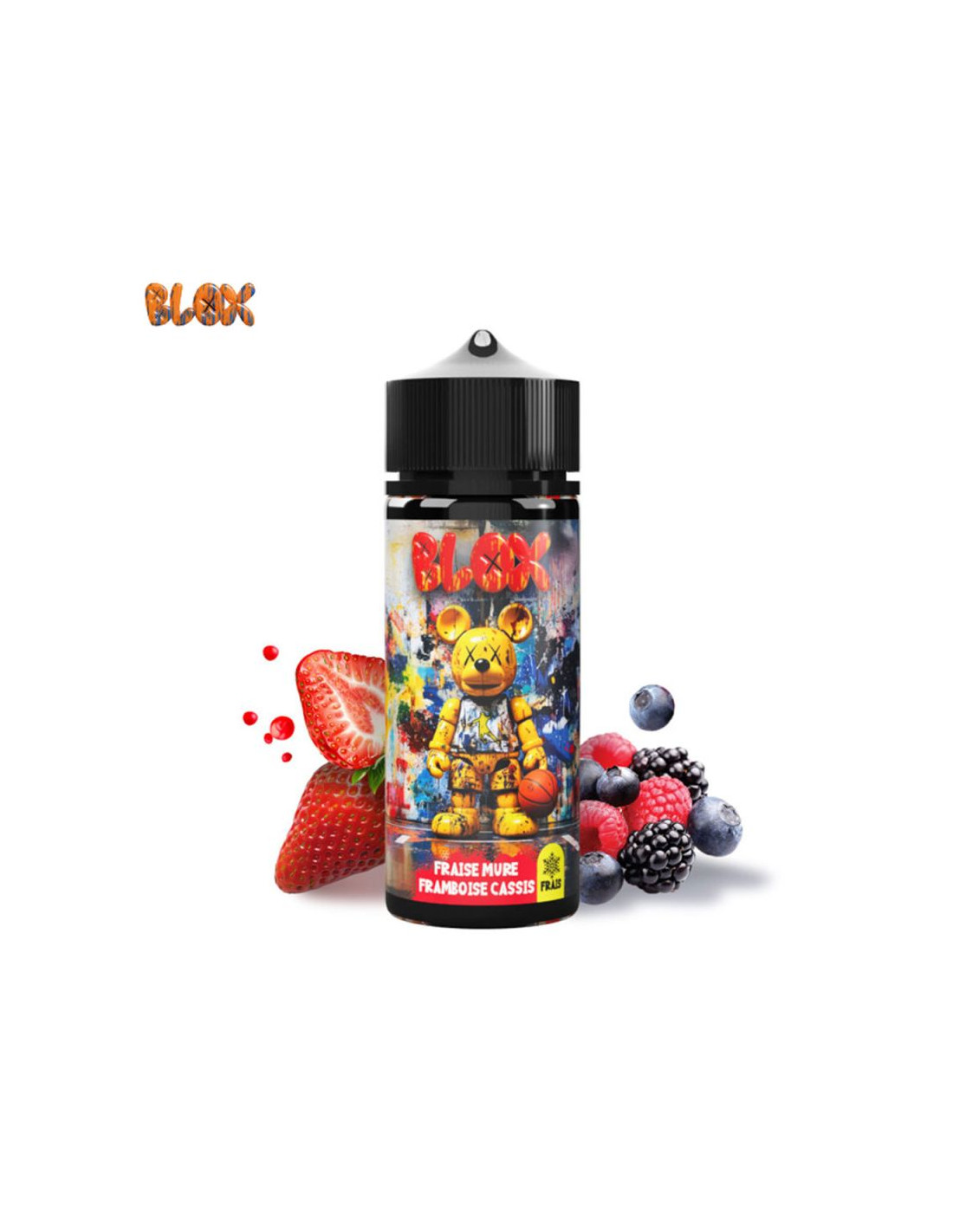 FRAISE MÛRE FRAMBOISE CASSIS FRAIS 100ML - BLOX 17,99 € AlkaVape