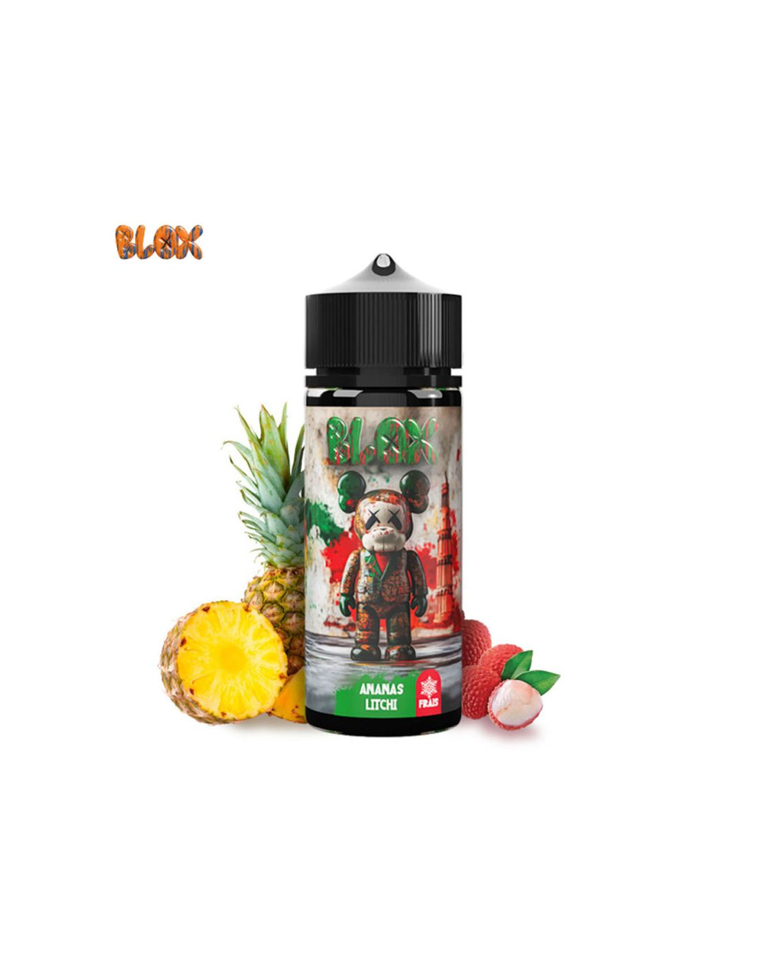 ANANAS LITCHI FRAIS 100ML - BLOX 17,99 € AlkaVape