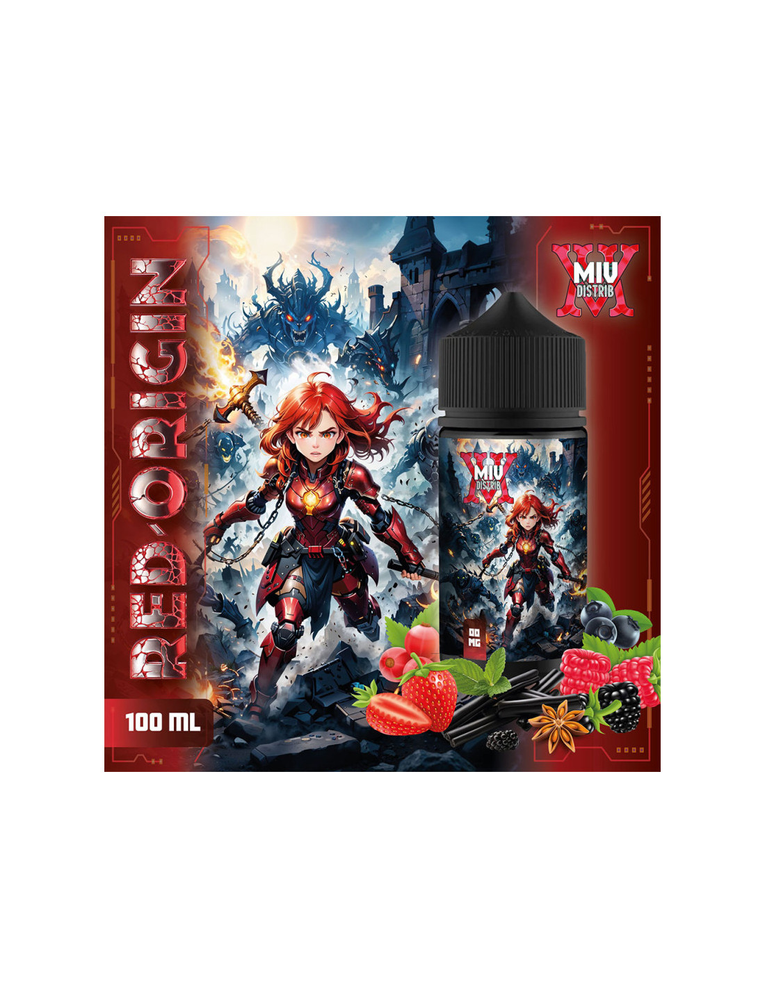 RED ORIGIN 100ML - MIV DISTRIB BY MADE IN VAPE 17,99 € AlkaVape